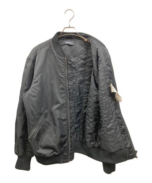 DIESEL（ディーゼル）DIESEL (ディーゼル) MA-1ジャケット ブラック サイズ:Ｍの古着・服飾アイテム