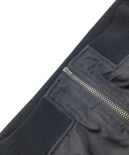 DIESEL（ディーゼル）DIESEL (ディーゼル) MA-1ジャケット ブラック サイズ:Ｍの古着・服飾アイテム
