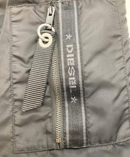 DIESEL（ディーゼル）DIESEL (ディーゼル) MA-1ジャケット ブラック サイズ:Ｍの古着・服飾アイテム