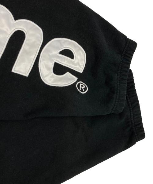 SUPREME（シュプリーム）SUPREME (シュプリーム) satin applique sweatpant ブラック サイズ:XLの古着・服飾アイテム