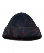Noahノア）の古着「Tri-Color Beanie」｜ネイビー×レッド