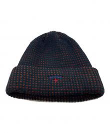 Noah（ノア）の古着「Tri-Color Beanie」｜ネイビー×レッド