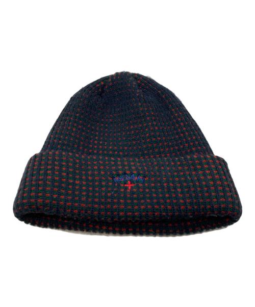 Noah（ノア）Noah (ノア) Tri-Color Beanie ネイビー×レッドの古着・服飾アイテム