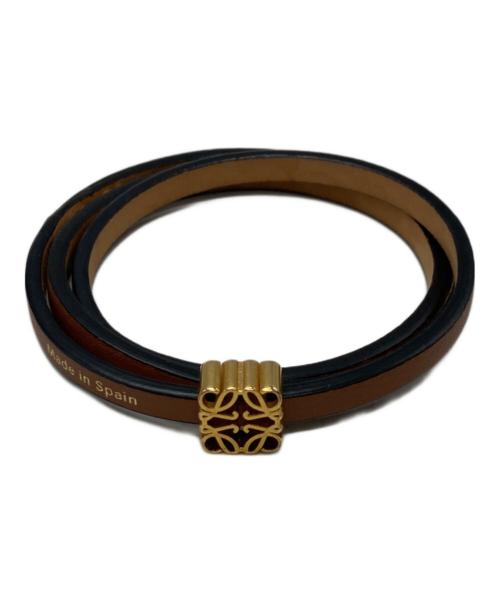 LOEWE（ロエベ）LOEWE (ロエベ) ツイストバングル ブラウンの古着・服飾アイテム