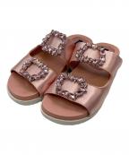 TSURU by MARIKO OIKAWAツルバイマリコオイカワ）の古着「ビジューサンダル」｜イエロー