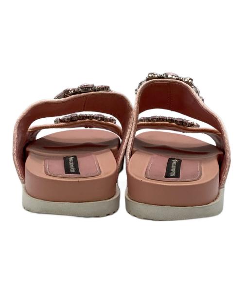 TSURU by MARIKO OIKAWA（ツルバイマリコオイカワ）TSURU by MARIKO OIKAWA (ツルバイマリコオイカワ) ビジューサンダル イエロー サイズ:36の古着・服飾アイテム