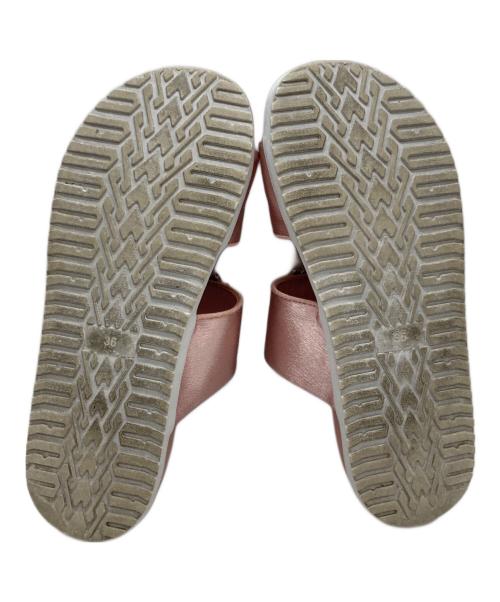 TSURU by MARIKO OIKAWA（ツルバイマリコオイカワ）TSURU by MARIKO OIKAWA (ツルバイマリコオイカワ) ビジューサンダル イエロー サイズ:36の古着・服飾アイテム