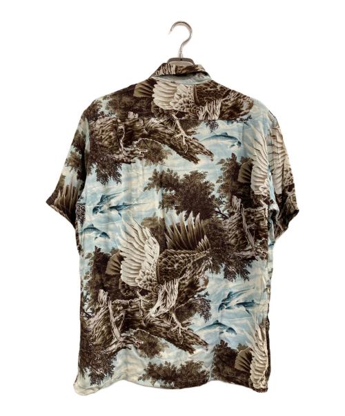 Sun Surf（サンサーフ）Sun Surf (サンサーフ) EAGLE&SWEET FISH ブルー×ブラウン サイズ:Lの古着・服飾アイテム