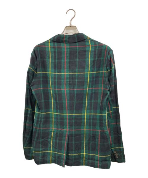 POLO RALPH LAUREN（ポロ・ラルフローレン）POLO RALPH LAUREN (ポロ・ラルフローレン) タータンチェックテーラードジャケット グリーン サイズ:Sの古着・服飾アイテム