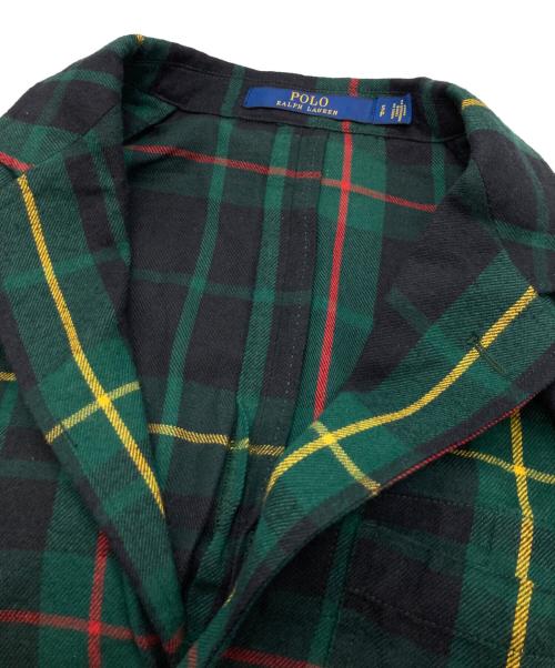 POLO RALPH LAUREN（ポロ・ラルフローレン）POLO RALPH LAUREN (ポロ・ラルフローレン) タータンチェックテーラードジャケット グリーン サイズ:Sの古着・服飾アイテム