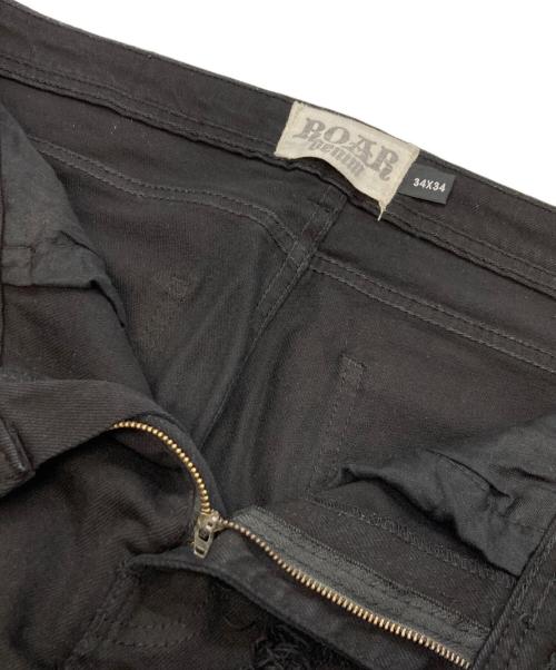 ROAR Denim（ロアーデニム）ROAR Denim (ロアーデニム) デニムパンツ ブラック サイズ:34/34の古着・服飾アイテム