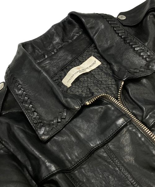 GOLDEN GOOSE（ゴールデングース）GOLDEN GOOSE (ゴールデングース) レザージャケット ブラック サイズ:XXSの古着・服飾アイテム