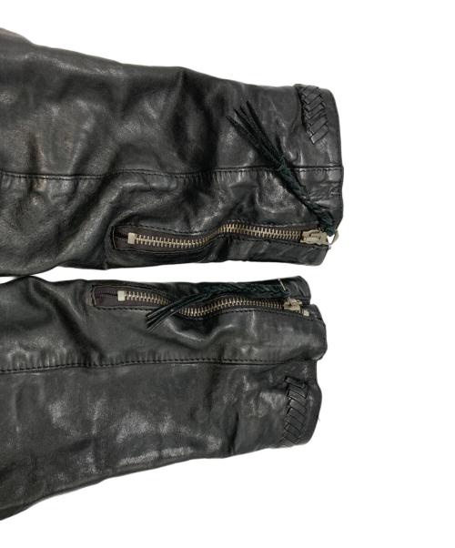 GOLDEN GOOSE（ゴールデングース）GOLDEN GOOSE (ゴールデングース) レザージャケット ブラック サイズ:XXSの古着・服飾アイテム