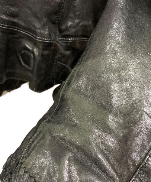 GOLDEN GOOSE（ゴールデングース）GOLDEN GOOSE (ゴールデングース) レザージャケット ブラック サイズ:XXSの古着・服飾アイテム