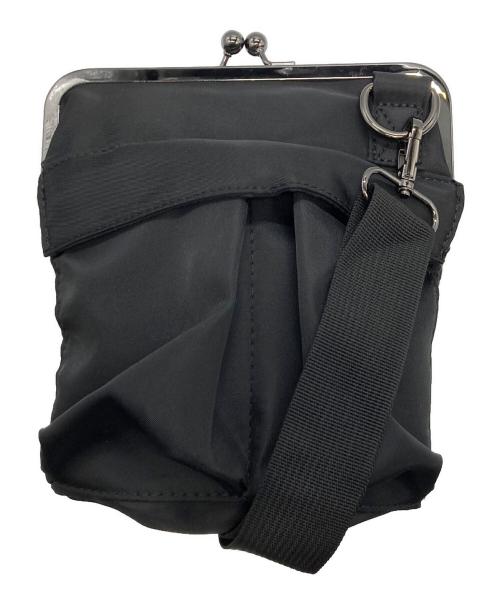 GROUND Y（グラウンドワイ）GROUND Y (グラウンドワイ) SHOULDER BAG WITH CLASP CLOSURE ブラックの古着・服飾アイテム