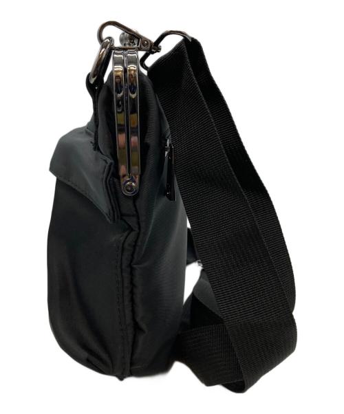 GROUND Y（グラウンドワイ）GROUND Y (グラウンドワイ) SHOULDER BAG WITH CLASP CLOSURE ブラックの古着・服飾アイテム