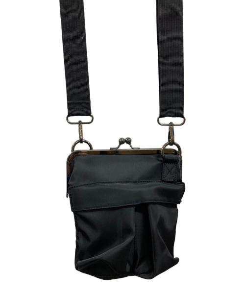 GROUND Y（グラウンドワイ）GROUND Y (グラウンドワイ) SHOULDER BAG WITH CLASP CLOSURE ブラックの古着・服飾アイテム