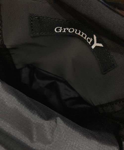 GROUND Y（グラウンドワイ）GROUND Y (グラウンドワイ) SHOULDER BAG WITH CLASP CLOSURE ブラックの古着・服飾アイテム