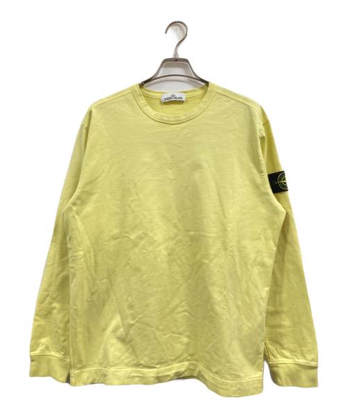 STONE ISLAND（ストーンアイランド）STONE ISLAND (ストーンアイランド) ロングスリーブTシャツ イエロー サイズ:Ⅼの古着・服飾アイテム