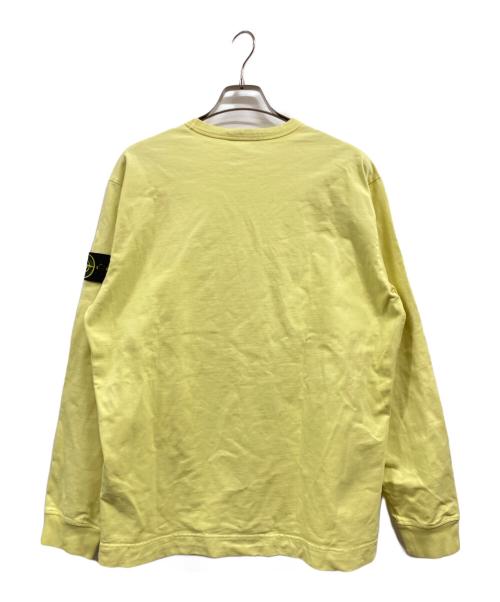 STONE ISLAND（ストーンアイランド）STONE ISLAND (ストーンアイランド) ロングスリーブTシャツ イエロー サイズ:Ⅼの古着・服飾アイテム