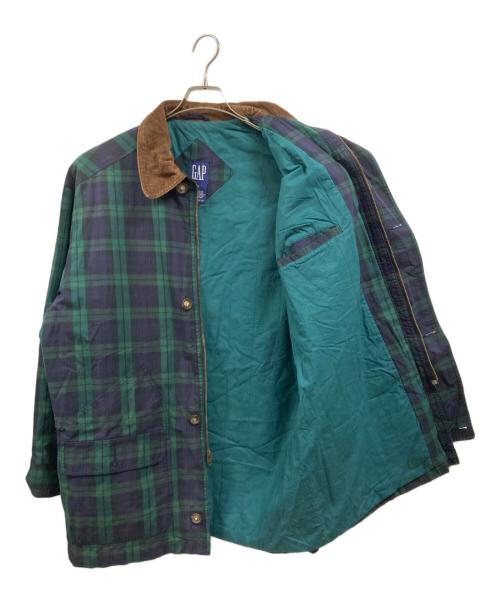 GAP（ギャップ）GAP (ギャップ) ブラックウォッチ ハンティングジャケット グリーン サイズ:Sの古着・服飾アイテム