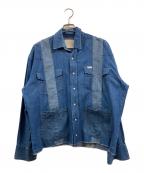 Bodocosボドコス）の古着「Wide Denim Shirt Jacket L-1」｜インディゴ