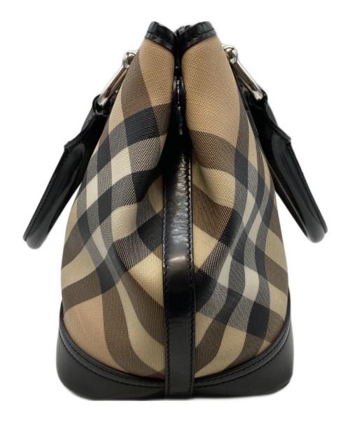 BURBERRY（バーバリー）BURBERRY (バーバリー) ノヴァチェックハンドバッグ ブラウンの古着・服飾アイテム