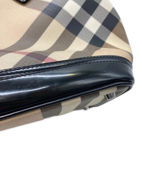 BURBERRY（バーバリー）BURBERRY (バーバリー) ノヴァチェックハンドバッグ ブラウンの古着・服飾アイテム