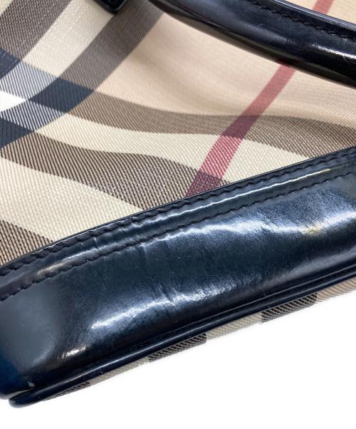 BURBERRY（バーバリー）BURBERRY (バーバリー) ノヴァチェックハンドバッグ ブラウンの古着・服飾アイテム