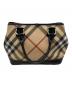 BURBERRY (バーバリー) ノヴァチェックハンドバッグ ブラウン：18000円