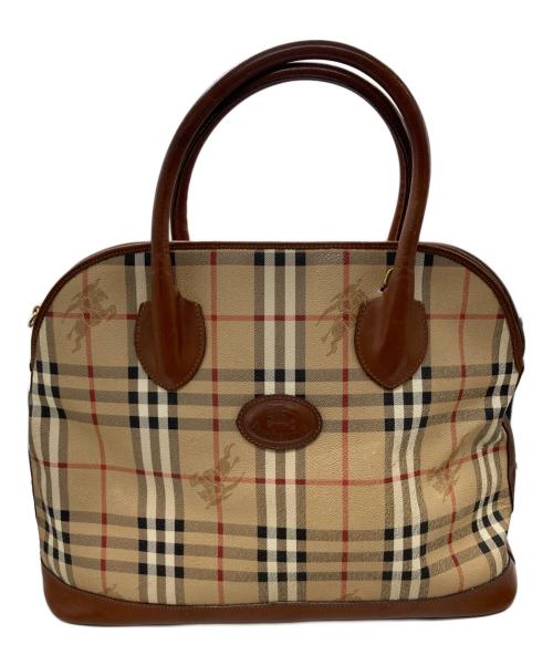 Burberry's（バーバリー）Burberry's (バーバリー) ノヴァチェックハンドトートバッグ ブラウンの古着・服飾アイテム
