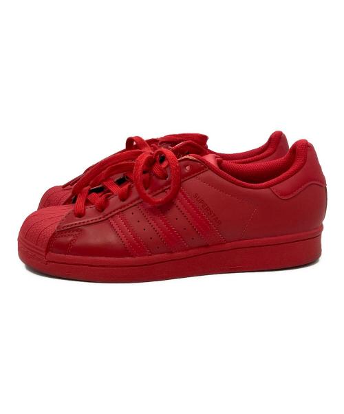 adidas（アディダス）adidas (アディダス) SUPER STAR レッド サイズ:23.5cmの古着・服飾アイテム