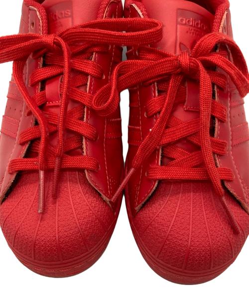 adidas（アディダス）adidas (アディダス) SUPER STAR レッド サイズ:23.5cmの古着・服飾アイテム