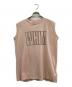 Whim Gazette（ウィムガゼット）の古着「ノースリーブロゴTシャツ」｜ピンク
