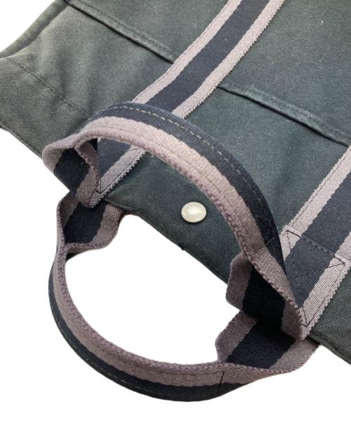 HERMES（エルメス）HERMES (エルメス) キャンバスバッグ ブラックの古着・服飾アイテム
