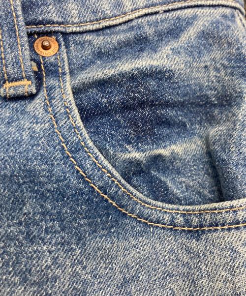 moussy（マウジー）moussy (マウジー) MVS CENTER PRESS ストレートデニム インディゴ サイズ:24の古着・服飾アイテム