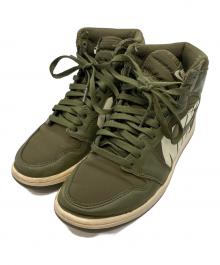 NIKE（ナイキ）の古着「Air Jordan 1 Retro High "Olive Canvas"」｜カーキ