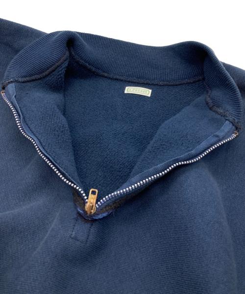 A.PRESSE（アプレッセ）A.PRESSE (アプレッセ) Vintage Half Zip Rib Collar Sweatshirt ネイビー サイズ:3の古着・服飾アイテム