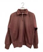 A.PRESSEアプレッセ）の古着「Vintage Half Zip Sweatshirt」｜ブラウン
