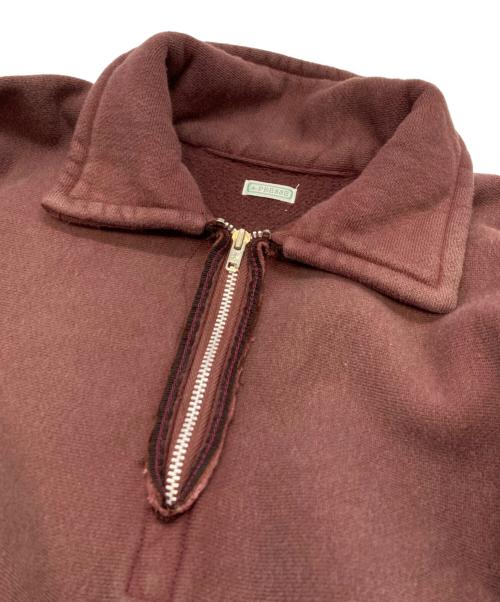 A.PRESSE（アプレッセ）A.PRESSE (アプレッセ) Vintage Half Zip Sweatshirt ブラウン サイズ:3の古着・服飾アイテム