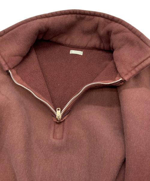 A.PRESSE（アプレッセ）A.PRESSE (アプレッセ) Vintage Half Zip Sweatshirt ブラウン サイズ:3の古着・服飾アイテム