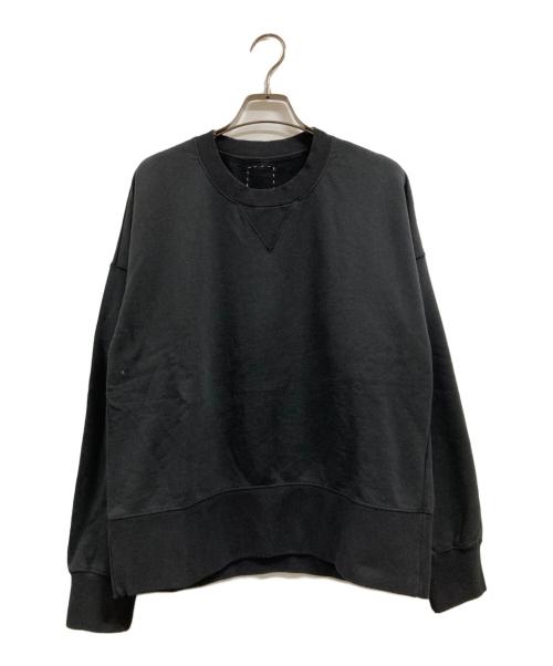 VISVIM（ビズビム）VISVIM (ビズビム) COURT SWEAT L/S ブラック サイズ:3の古着・服飾アイテム