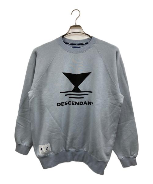DESCENDANT（ディセンダント）DESCENDANT (ディセンダント) FLUKE UP CREW NECK ブルー サイズ:2の古着・服飾アイテム