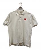 PLAY COMME des GARCONSプレイコムデギャルソン）の古着「ポロシャツ」｜ホワイト