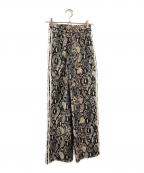 adidasアディダス）の古着「パイソン トラックパンツ」｜ブラック×ベージュ