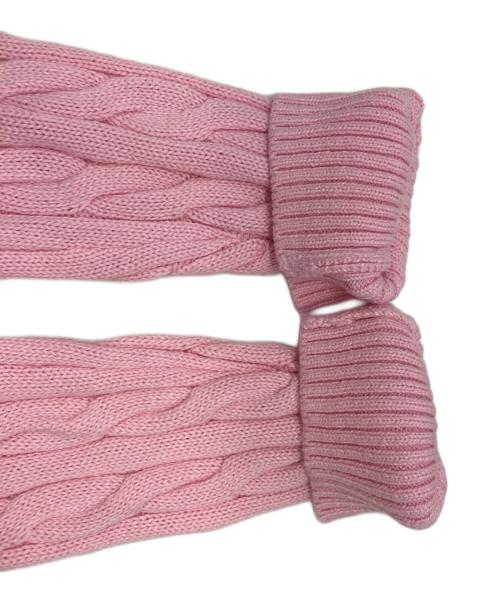 POLO RALPH LAUREN（ポロ・ラルフローレン）POLO RALPH LAUREN (ポロ・ラルフローレン) ケーブルニット ピンク サイズ:Ⅼの古着・服飾アイテム