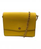 TORY BURCHトリーバーチ）の古着「Robinson Floral Interior Convertible ショルダーバッグ」｜イエロー