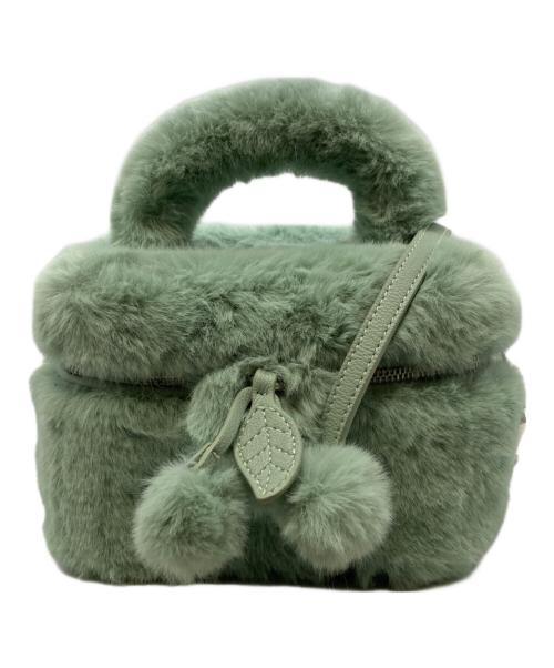 TSURU by MARIKO OIKAWA（ツルバイマリコオイカワ）Tsuru by Mariko Oikawa (ツルバイマリコオイカワ) Bondiファーバニティバッグ グリーンの古着・服飾アイテム