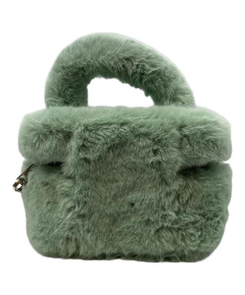 TSURU by MARIKO OIKAWA（ツルバイマリコオイカワ）Tsuru by Mariko Oikawa (ツルバイマリコオイカワ) Bondiファーバニティバッグ グリーンの古着・服飾アイテム