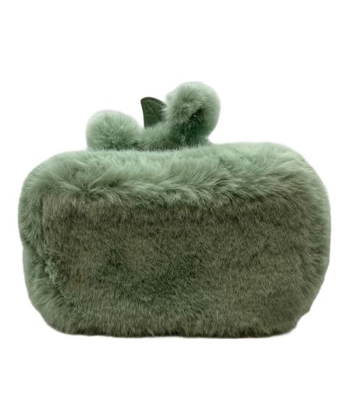 TSURU by MARIKO OIKAWA（ツルバイマリコオイカワ）Tsuru by Mariko Oikawa (ツルバイマリコオイカワ) Bondiファーバニティバッグ グリーンの古着・服飾アイテム